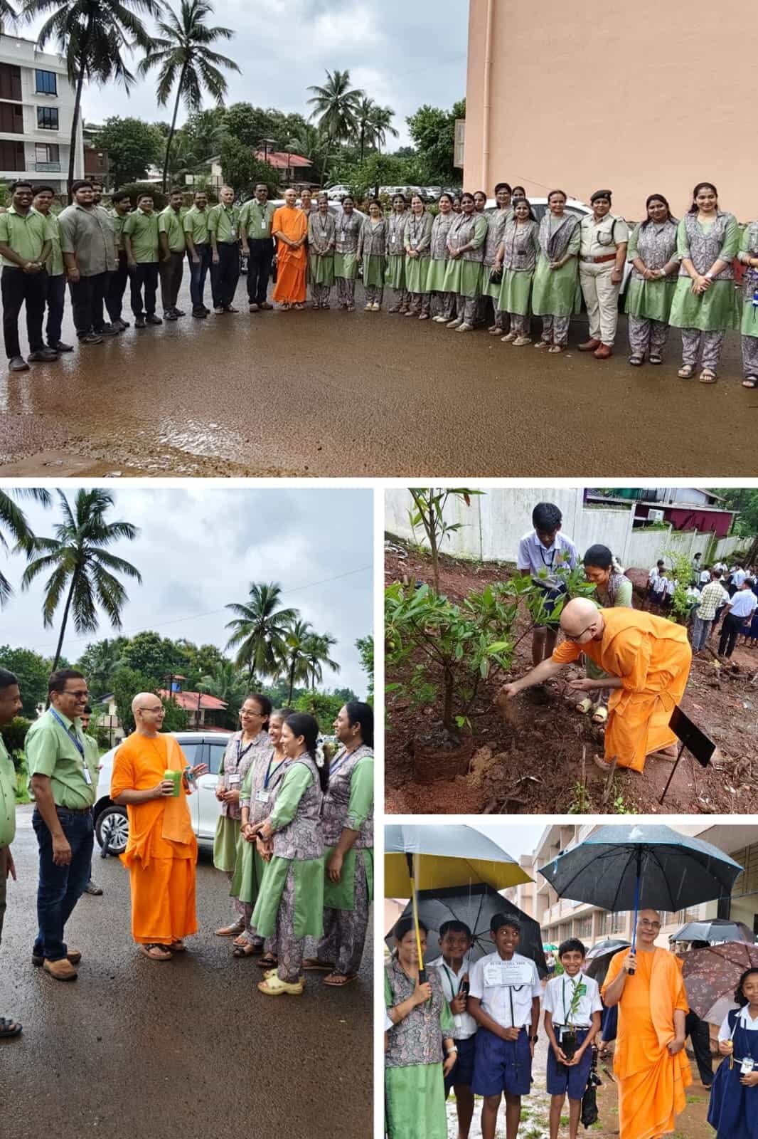 Tree plantation drive, MIBK High School, Khandepar, Goa
